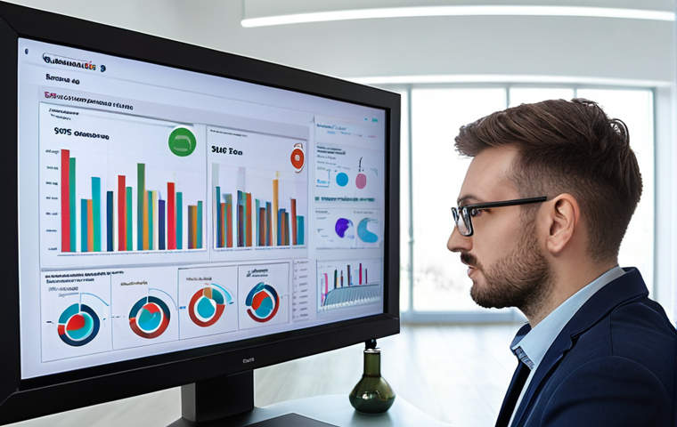 **

Prompt: "Data scientist working at a modern office in Warsaw, analyzing marketing campaign data on a large screen displaying colorful charts and graphs. Focus on the intensity and insight in their eyes as they discover a valuable trend. Background includes blurred images of the Palace of Culture and Science."

**